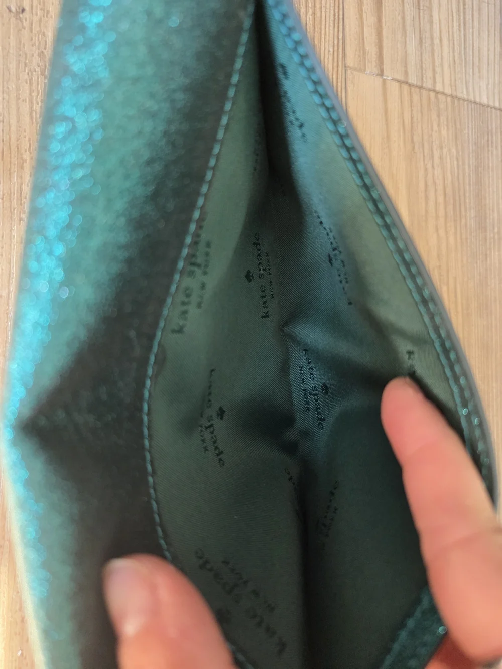 kate spade Glitter Wristlet Clutch